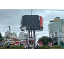 Lắp đặt Pano LED uốn cong quảng cáo ngoài trời tại Vòng xoay Nguyễn Huệ - TP. Quy Nhơn 