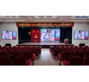 Lắp đặt màn hình LED P3 trong nhà tại Hội trường Trụ sở Công an Thành phố Thủ Dầu Một