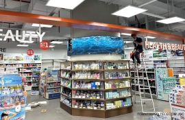 MÀN HÌNH LED HÌNH TRÒN 1 MẶT - LOTTE MART