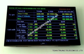HỆ THỐNG MÀN HÌNH LCD NGÂN HÀNG VIETCOMBANK