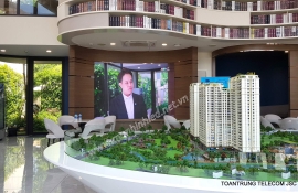 MÀN HÌNH LED CONG R1.8 INDOOR - SALES GALLERY KHẢI HOÀN LAND