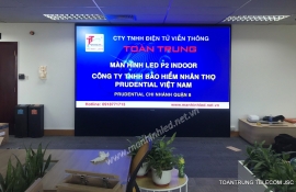 MÀN HÌNH LED P2 INDOOR - CÔNG TY BẢO HIỂM PRUDENTIAL (Q8)