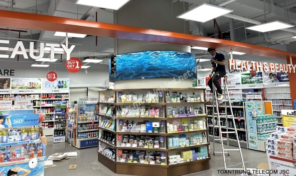 MÀN HÌNH LED HÌNH TRÒN 1 MẶT - LOTTE MART