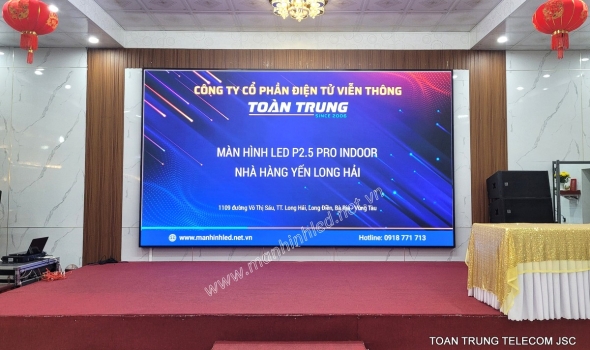 MÀN HÌNH LED Q2.5 PRO INDOOR QIANGLI - NHÀ HÀNG YẾN (LONG HẢI, BRVT)