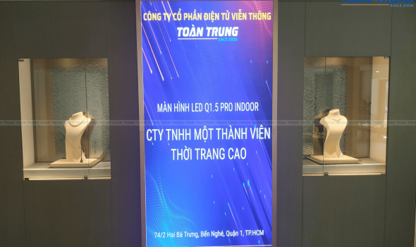 Màn hình LED Q1.5Pro Indoor tại CAO Fine Jewellery (HCM)