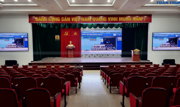 MÀN HÌNH LED P3 TRONG NHÀ - HỘI TRƯỜNG CÔNG AN TP THỦ DẦU MỘT