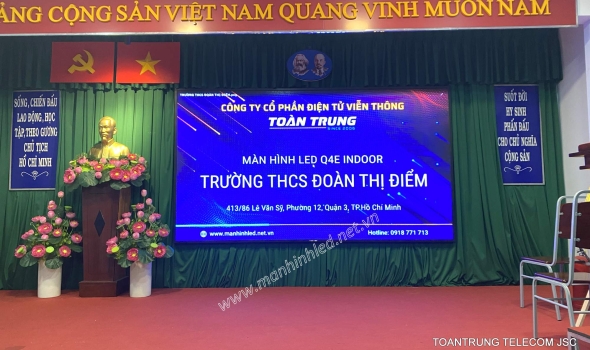 MÀN HÌNH LED TRƯỜNG THCS ĐOÀN THỊ ĐIỂM (Q3, HCM)